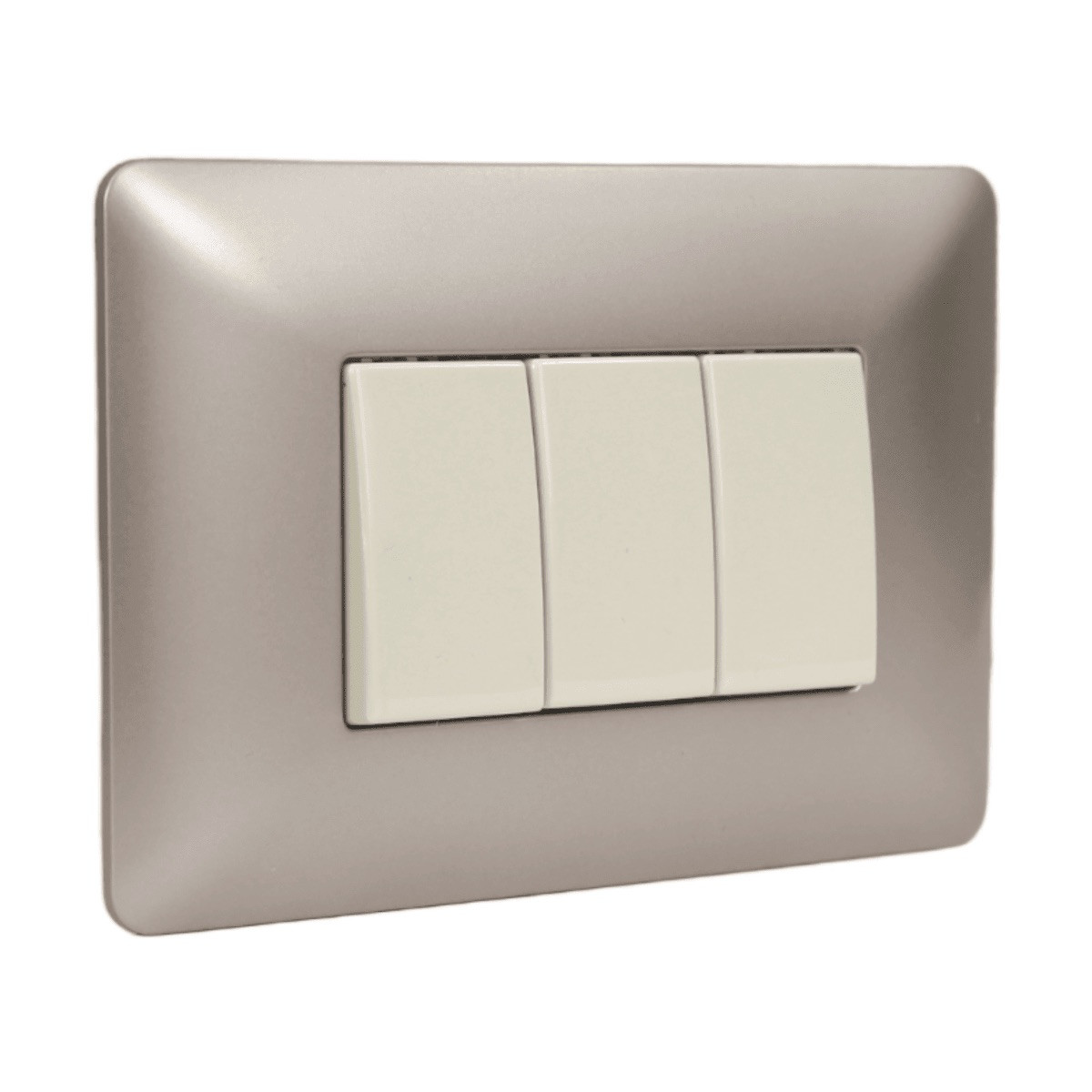 Interruptor Triple Champagne